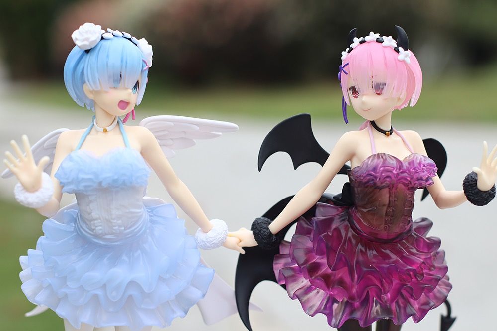 从零开始的异世界生活蕾姆拉姆手办天使恶魔摆件模型玩具动漫周边