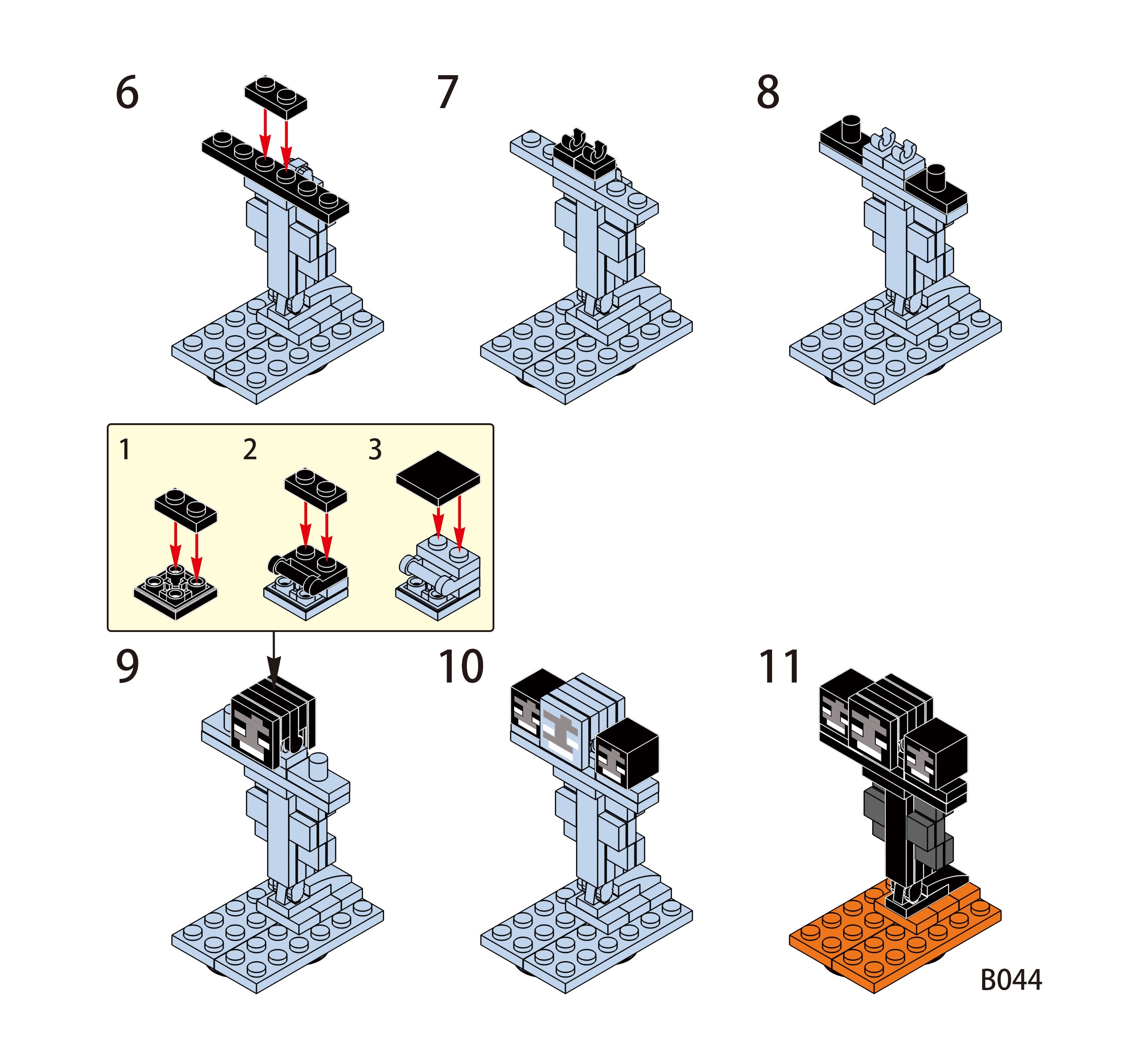 兼容楽高我的世界史蒂夫掠夺者凋零骷髅幻翼僵尸拼装人仔积木玩具男孩