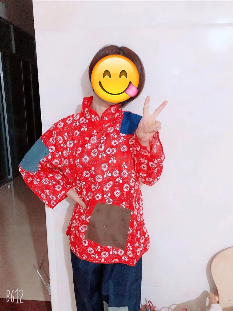 叫花子服装乞丐服套装古代丐帮要饭衣服补丁演出服破烂古装搞笑女1xxs