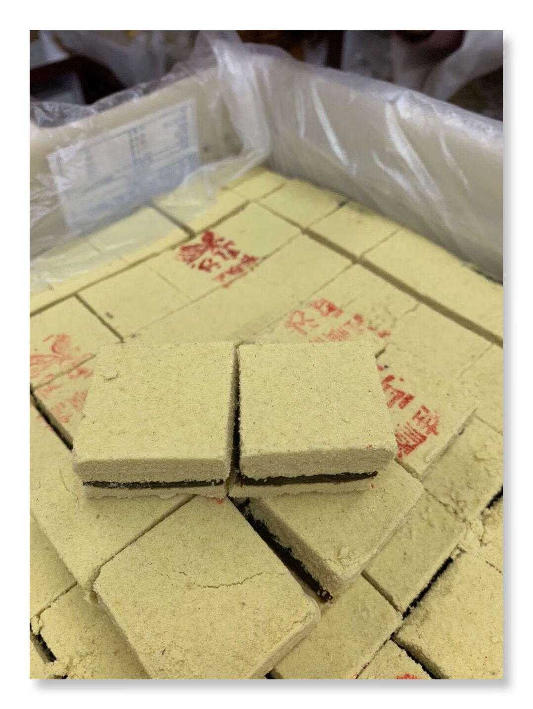 天津特产清真绿豆糕传统糕点点心零食小吃馅绿豆糕500g