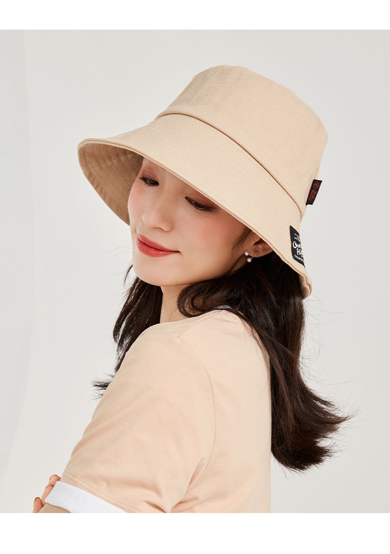 热风2021年春季新款女士帽子时尚渔夫帽盆帽百搭洋气 25黄色 f