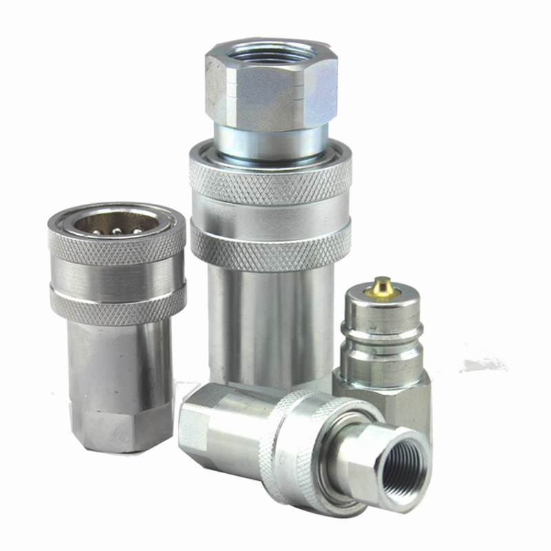 液压快速接头双自封注塑机高压油管油压快接接头自锁2分g14