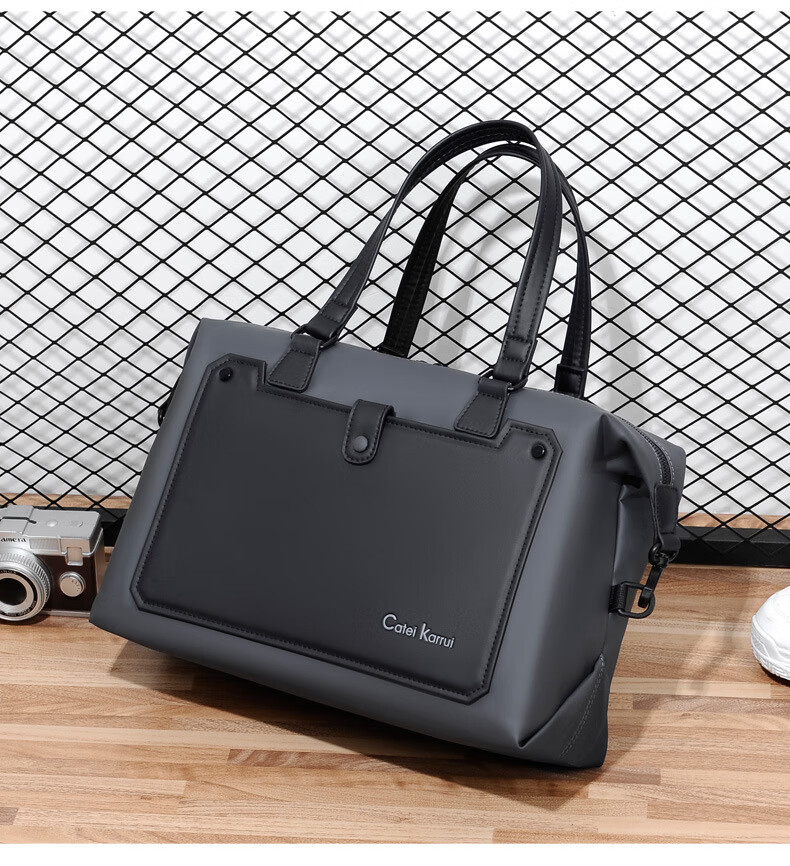 cateikarrui ck品牌轻奢男士旅行包单肩手提包大容量长短途出差斜跨包