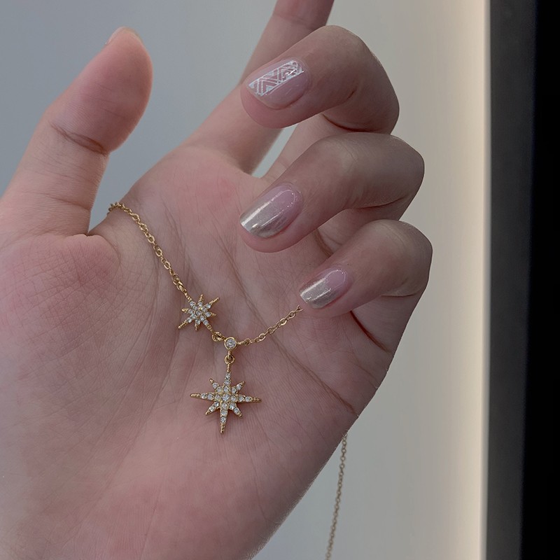 魅星紫 精致星星百搭项链 可水洗项链女锁骨链 简约 气质 潮 网红