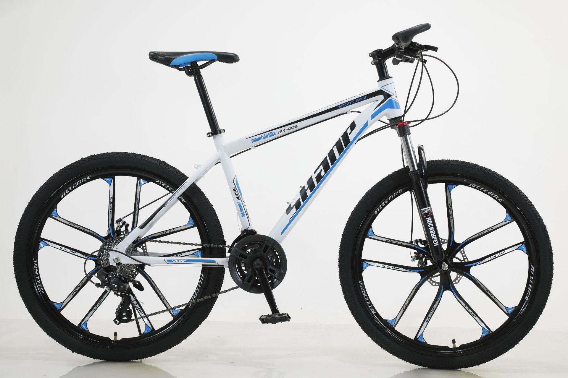 旗船店同款山地车自行车24/26寸碟刹减震双碟刹促销礼品车学生单车