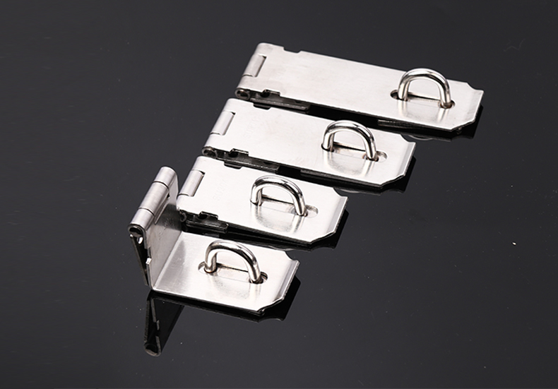 不锈钢搭扣锁扣卡扣固定门鼻子插销锁具90度直角锁牌门扣门栓门锁小号