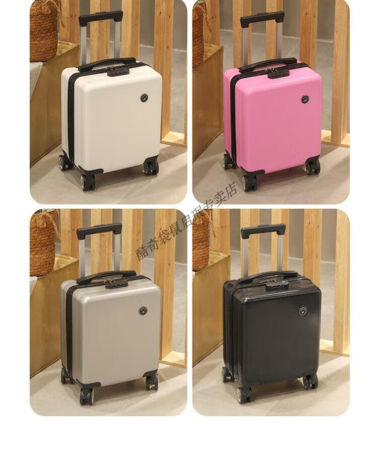 【新款特价】袋鼠店小型14寸春秋航空登机箱子轻便旅行拉杆箱女静音