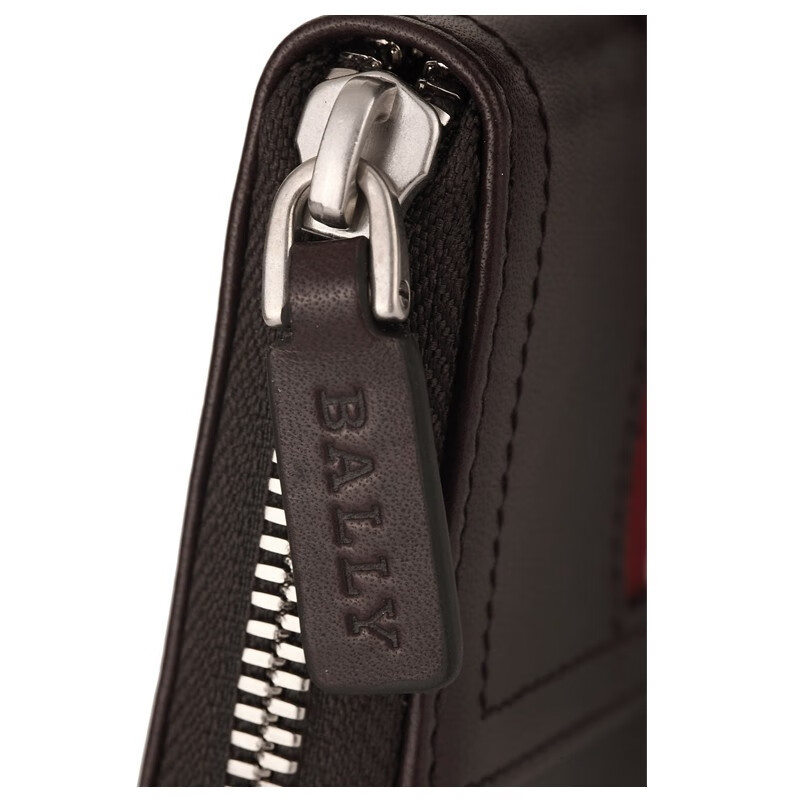 巴利(bally) bally 巴利钱包 男士经典黑白条牛皮质零钱包 卡包 teb