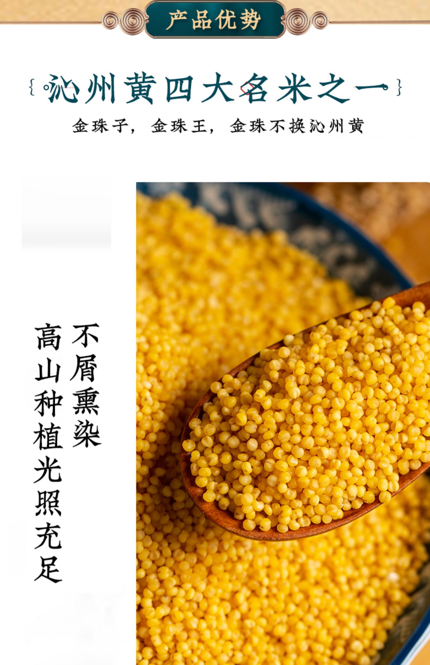 2021年新米沁州黄小米五谷杂粮产地直供新鲜小黄米山西特产