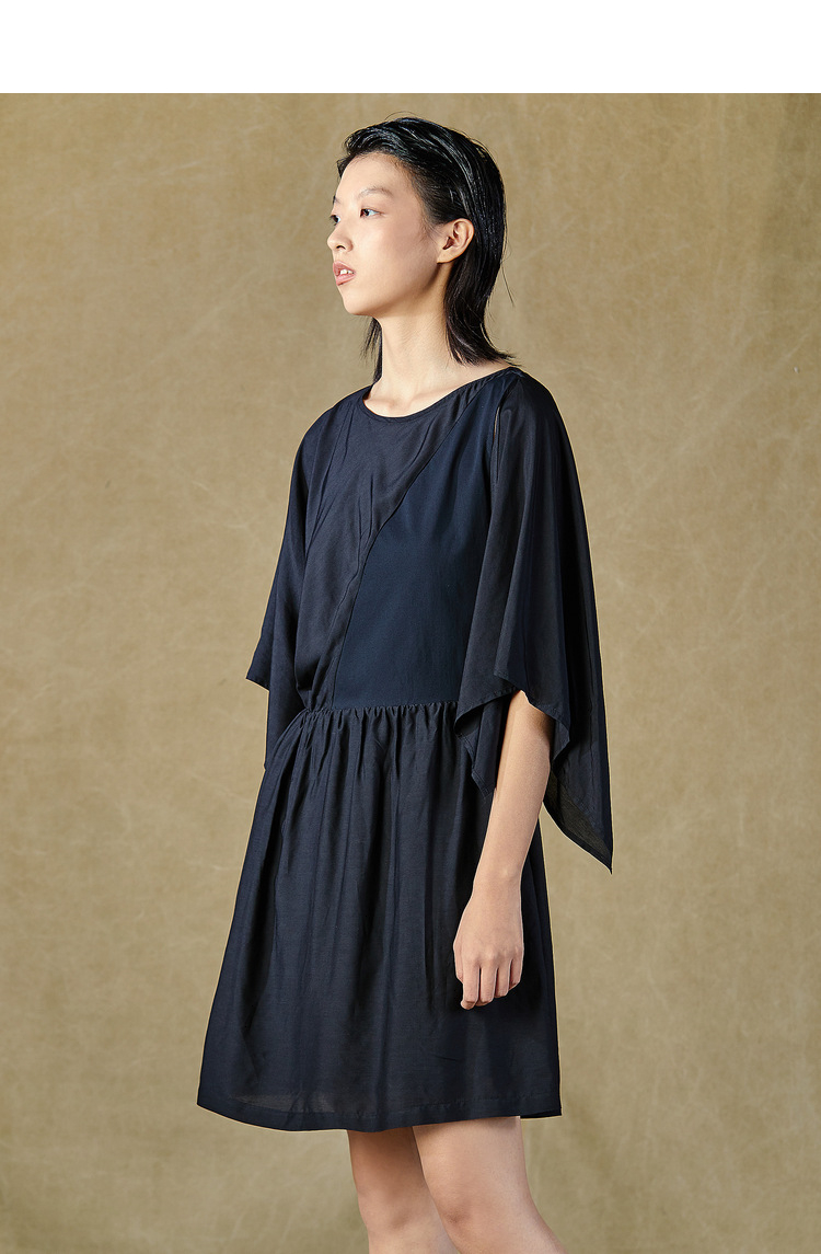 donoratico达衣岩2021夏连衣裙她与他之三然乌黑m