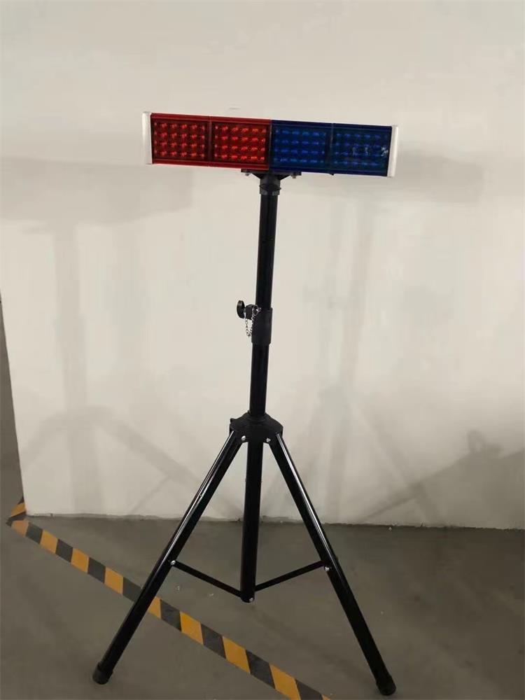红蓝太阳能爆闪灯路口led警示灯道路施工灯交通频闪灯带移动支架 四组
