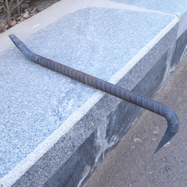 撬棍撬棍木工扁头拆模撬棒工地用螺纹钢钢筋7字形翘棍铝模撬杠 长30粗