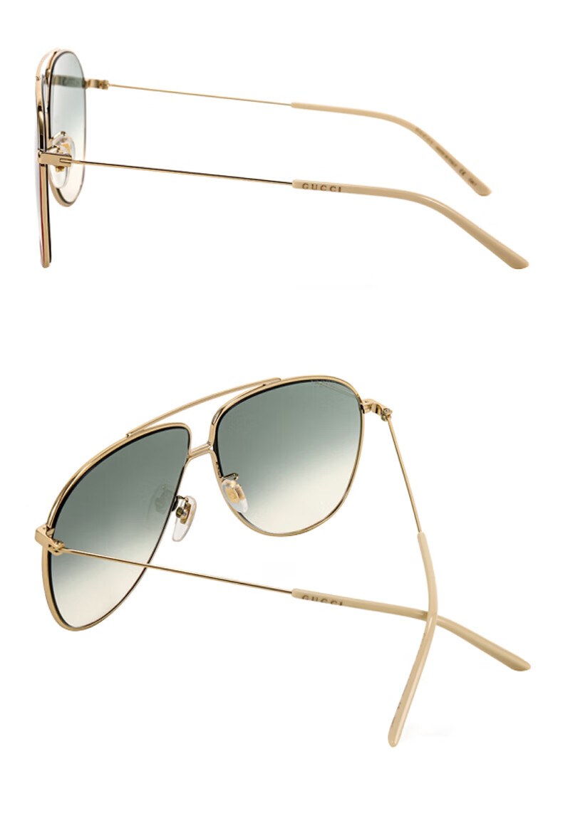 gucci/古驰 轻架 飞行员 蛤蟆镜 男女款 4色可选 太阳镜 简约 合金