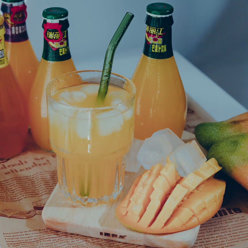 芒果汁饮料玻璃瓶226ml酸角芒果茶百香果整箱 芒果茶【24瓶】【图片