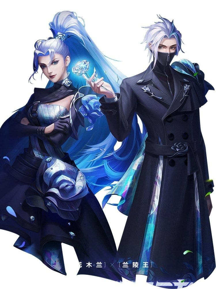 动漫王者cos服情人节特工默契交锋花木兰cosply游戏套装 花木兰 xl