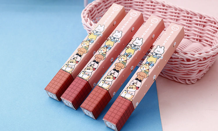 抽一支快乐的笔网红按动中性笔盲盒笔ins可爱学生笔05黑色笔o泡女孩抽