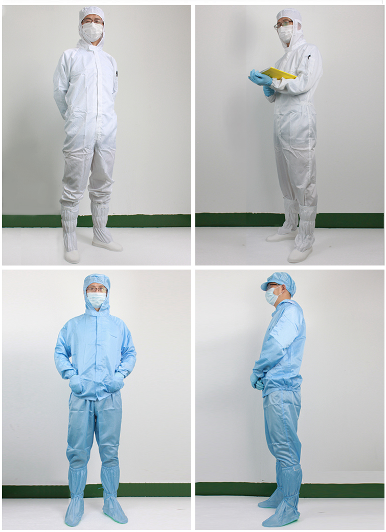 服加大加肥特大码服无尘衣连体带帽食品特大号防尘工作服重复白色s