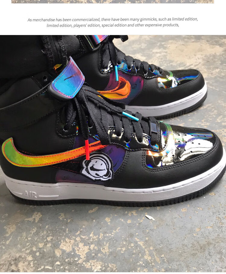 air force 1 af1 空军一号高帮男鞋ct2306-100 dc2111-191 电玩白镭射