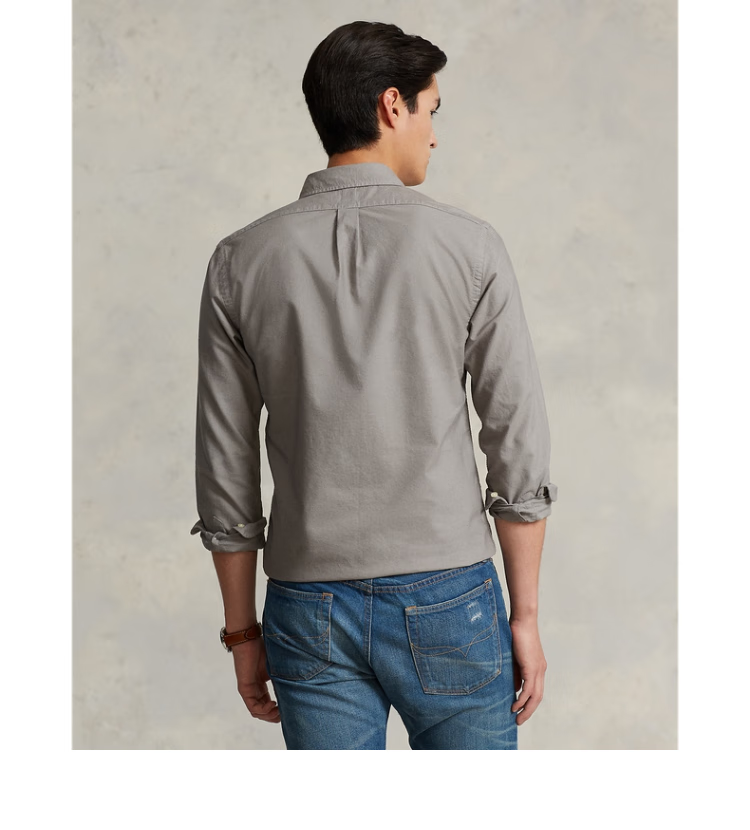 polo ralph lauren 拉夫劳伦男装 22年秋季经典版棉成衣染色衬衫rl1