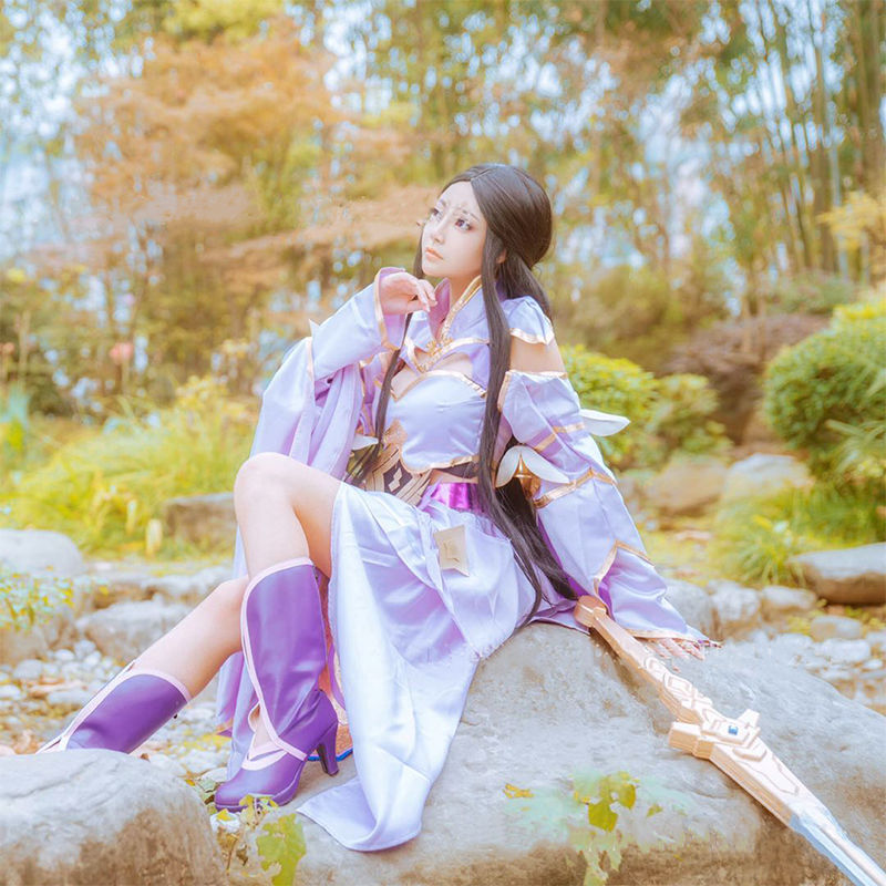 王者农药露娜cos服紫霞仙子衣服王者女装cosplay漫展游戏表演 xxxl
