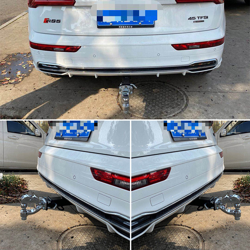 适用于奥迪5357改装拖车钩房车拖车杠牵引架流氓托钩后脱钩定制 q3