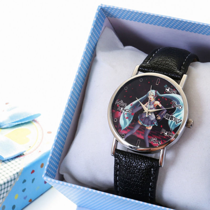 初音未来手表夜光初音未来镜音双子巡音葱娘动漫联名周边学生礼物手表