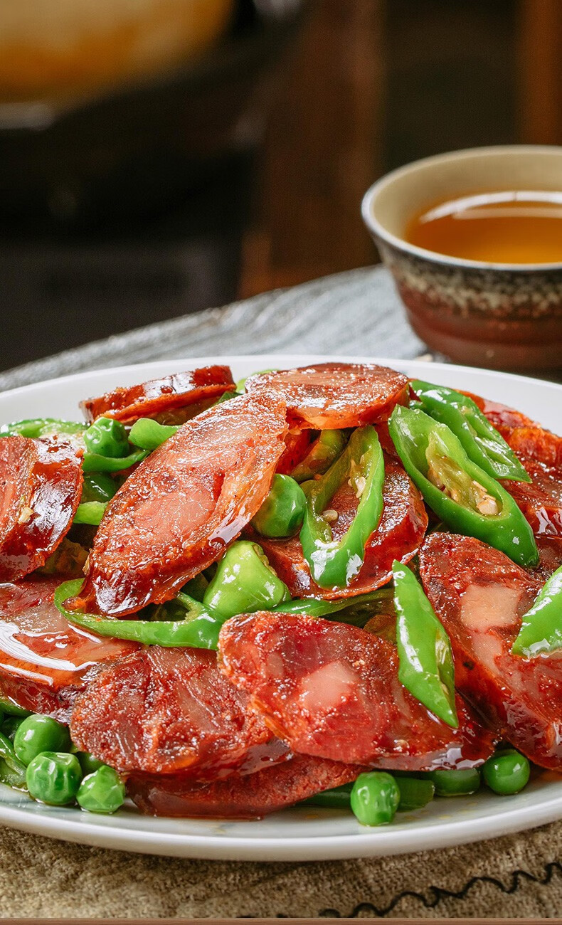 厨丰烟熏川味腊肉四川特产四川腊肉年货腌肉咸肉烟熏五花腊肉500g