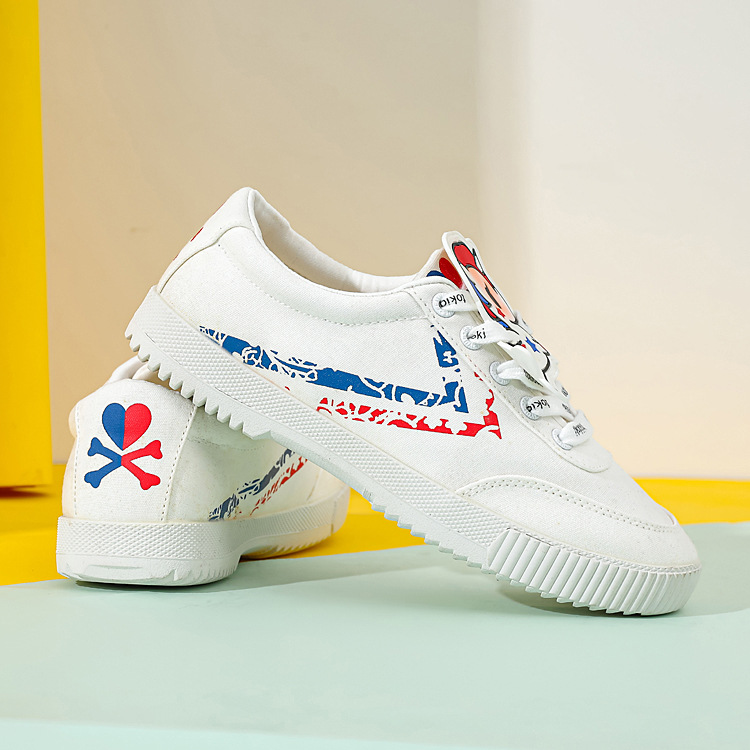 飞跃xtokidoki限量联名款独角兽复古帆布鞋运动鞋情侣