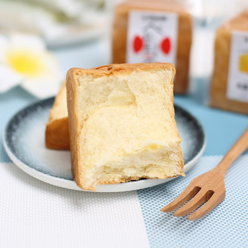 鲜吐司手撕面包无夹心吐司营养早餐面包整箱零食品 巴比熊(红豆吐司)