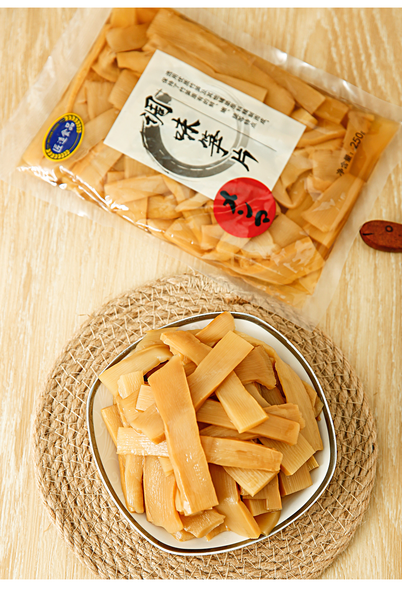 日式味付麻笋日本拉面调味笋片新嫩竹笋即食开袋下饭菜脆笋零食1kg笋