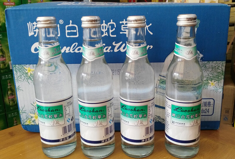 崂山白花蛇草水舌草水330ml4瓶百花蛇草水难喝饮料销魂水圣水蛇草水白