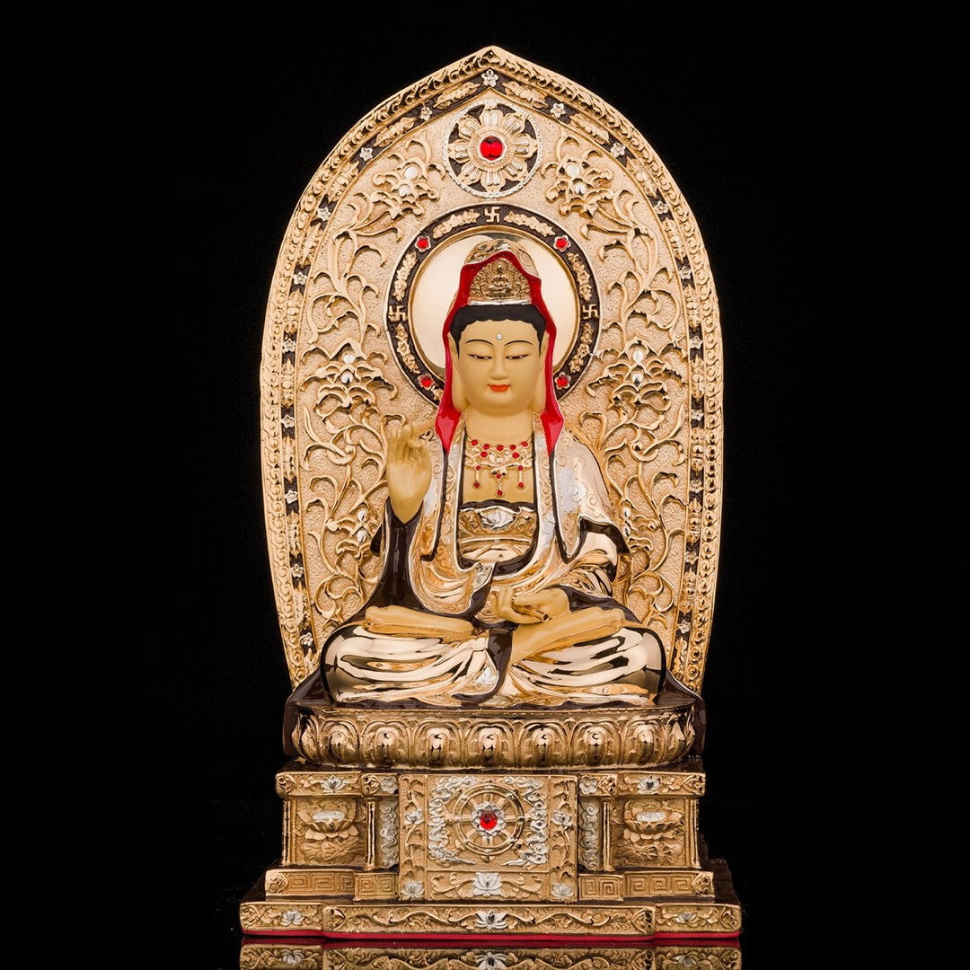 【品质好物】普陀山纯铜观世音菩萨佛像观供奉摆件家用 (高52厘米)铜