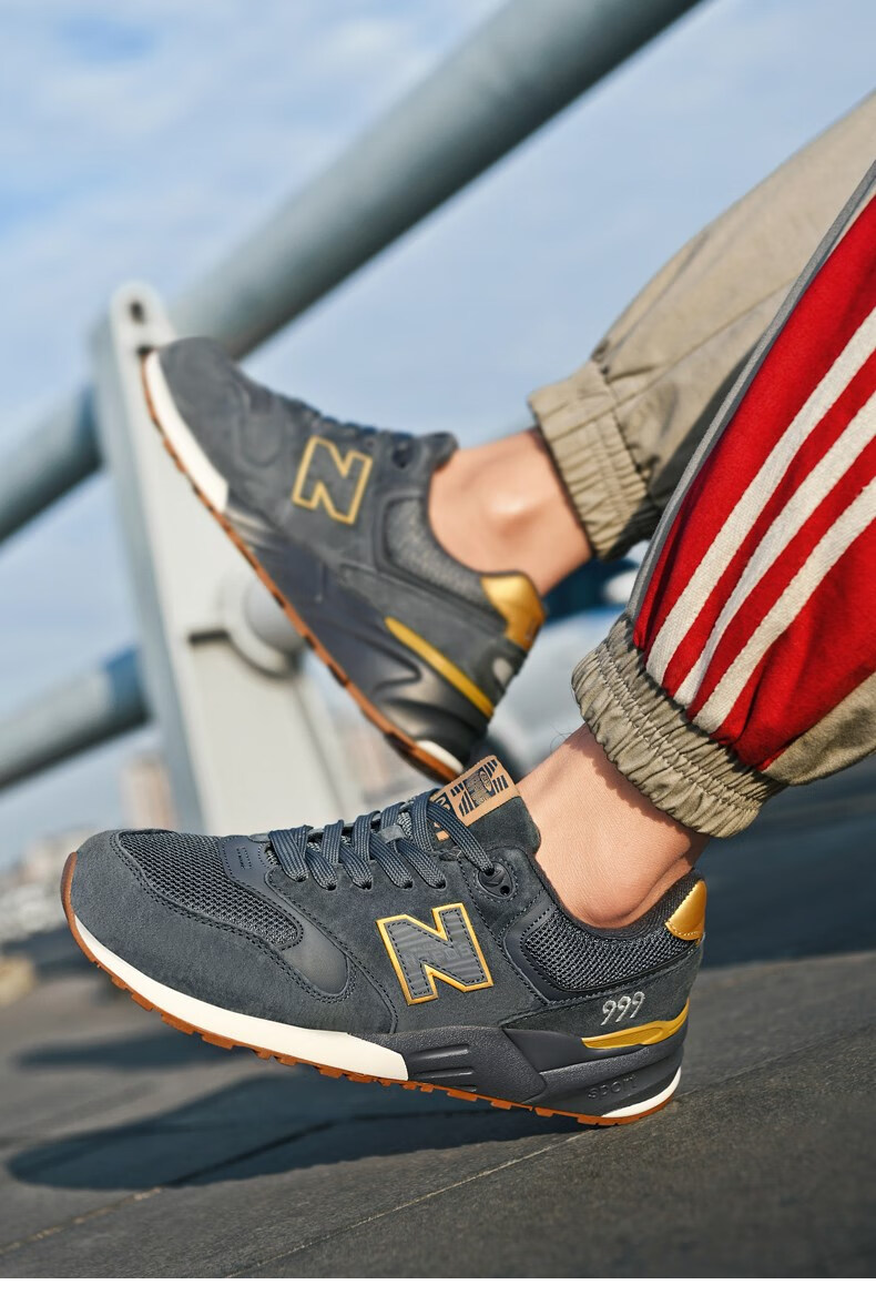 new balance 999系列新百伦运动鞋男鞋轻便跑步鞋休闲鞋 真皮992浅灰