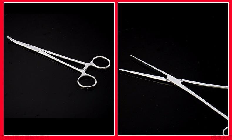 不锈钢止血钳持针器大号小号手术弯头宠物外科缝合牙科双眼皮不锈钢