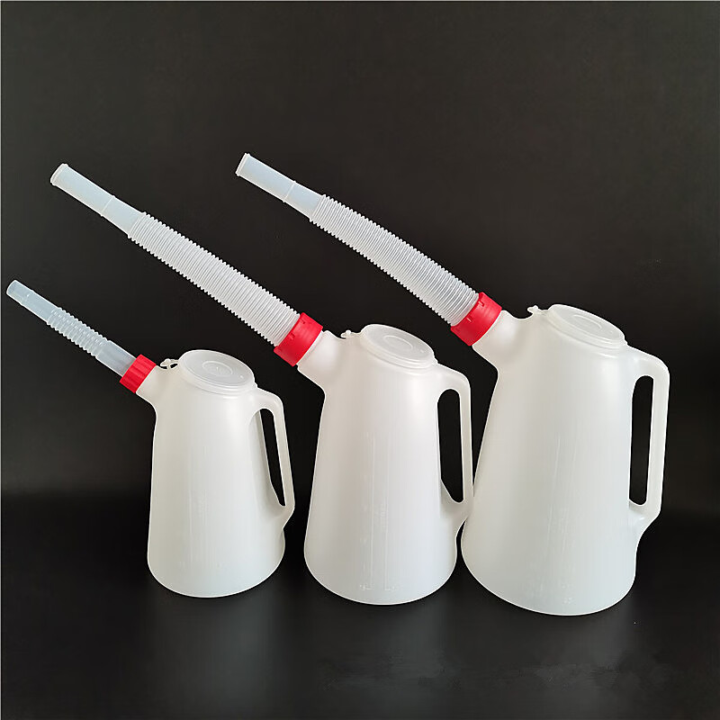 斯柏克机油壶升级款带刻度塑料机油壶枪加油壶注油器汽修机油滴壶手动