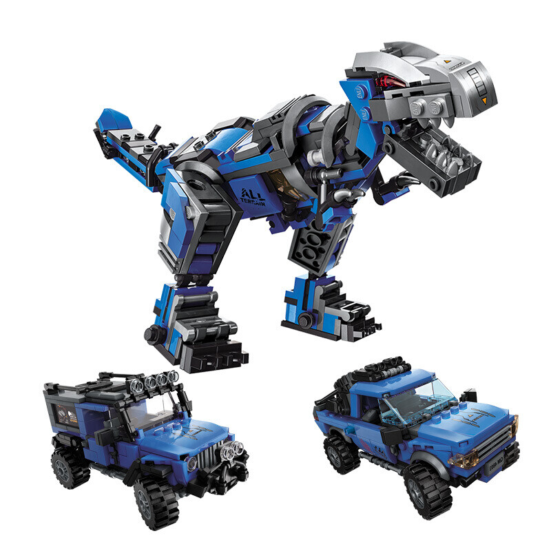 乐高恐龙积木霸王龙拼装儿童玩具力动脑男孩子变形机器人金刚 暴龙