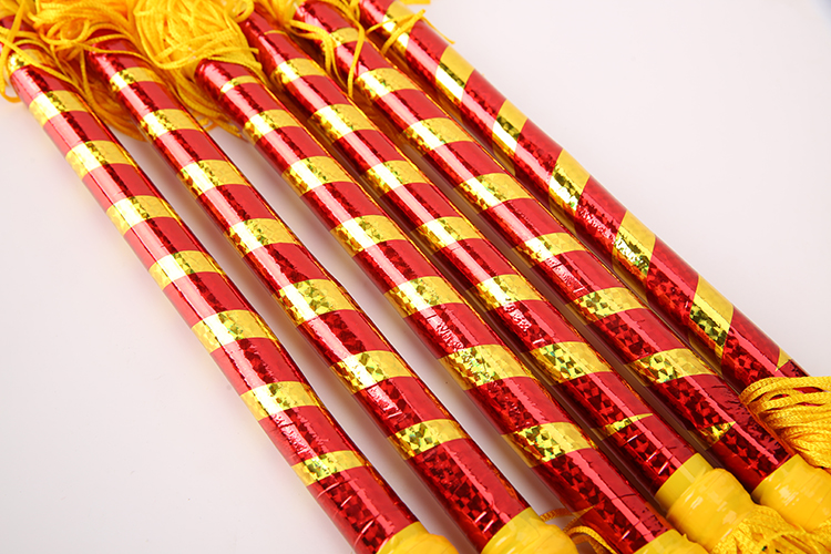 打花棍金钱棍钱杆打连响金钱棒打连厢中老年霸王鞭莲厢广场舞道具 红