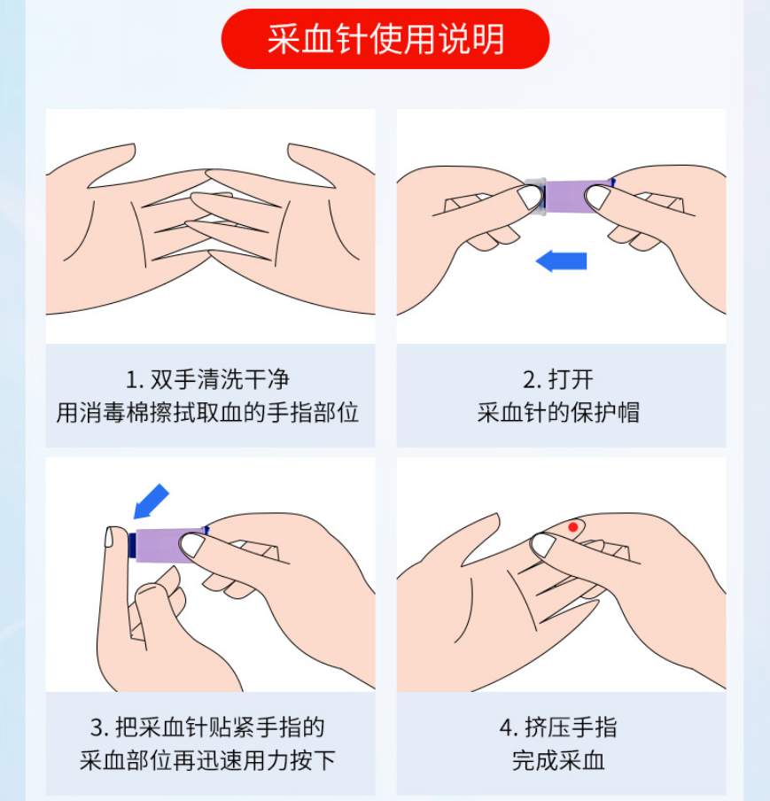 万孚两\/四联卡艾滋病梅毒乙肝丙肝检测试纸血液hiv性病自测医用kl 两