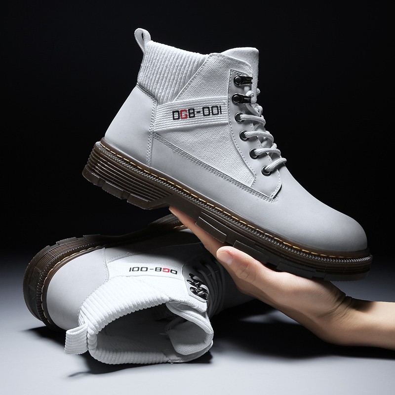 jeep吉普秋冬男鞋高帮鞋马丁靴工装靴机车靴复古潮鞋 后期可加绒 39