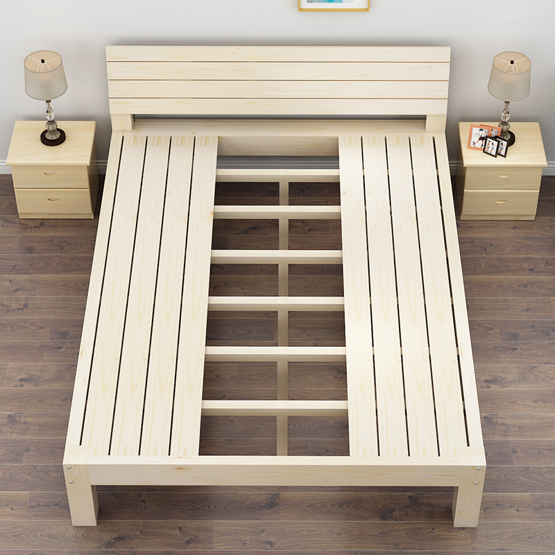 5米现代简约出租房单人床简易1.2m双人1.