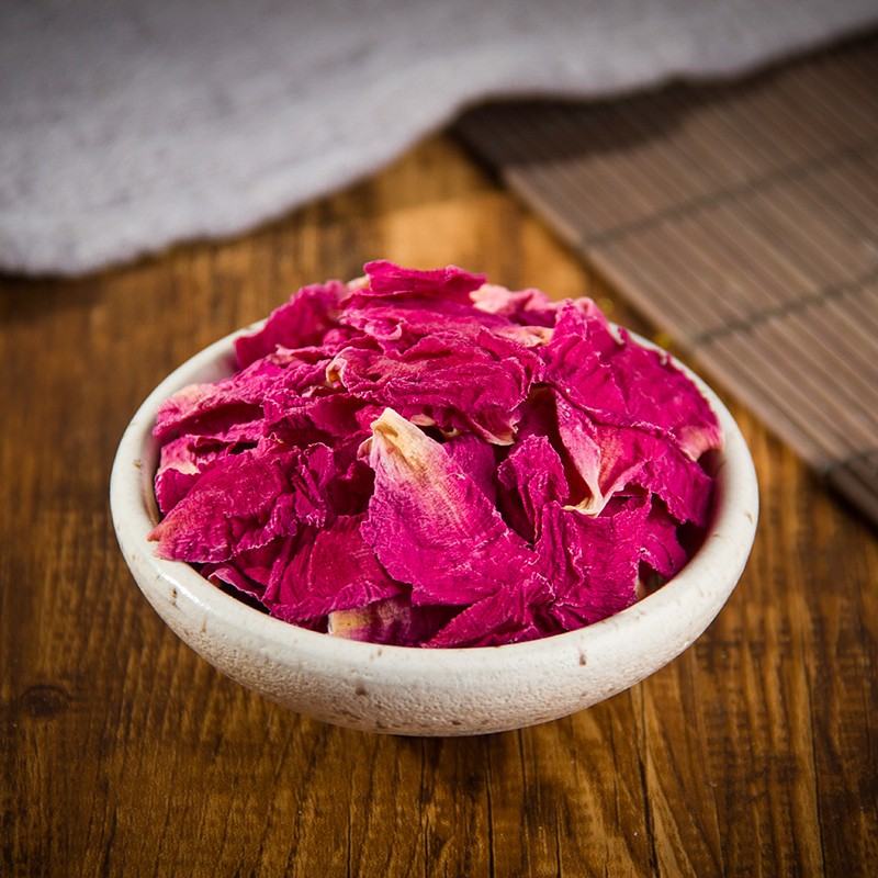 芍药花瓣干花茶重瓣药芍花红芍花中药材100克