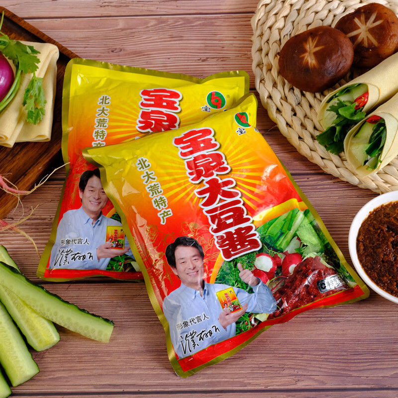 刻凡(comefun) 宝泉大豆酱500g东北葱伴侣黄豆酱大酱炒菜拌面调料蘸酱