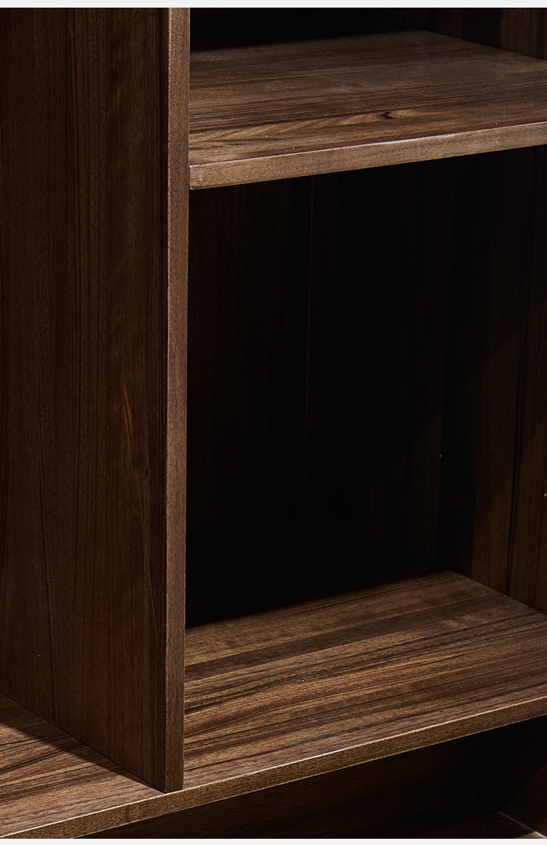 梵宜衣柜实木衣柜北美黑胡桃木2门推拉门衣柜现代简约木质储物柜子