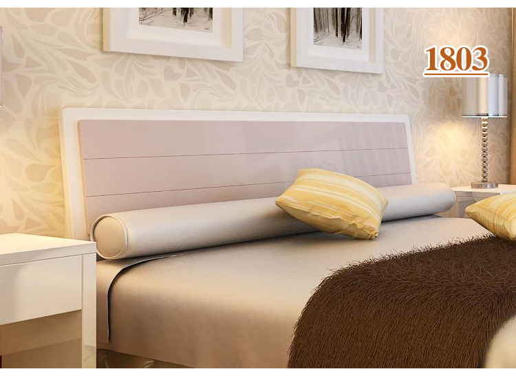 床头板软包烤漆白色床头简约现代1.