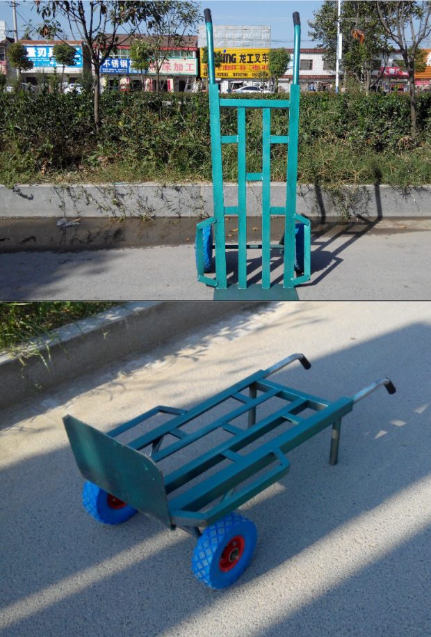 工业加厚老虎车两轮小手推车搬运车推货物流运输车拖车拉货车 黑色