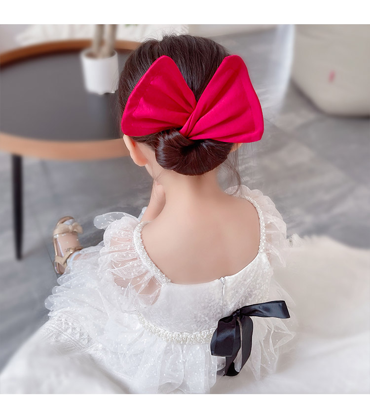 儿童懒人扭扭夹魔术盘发器蝴蝶结后脑勺丸子头小女孩挽发网红发饰