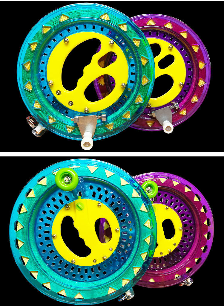 麦普风筝线盘轮大型高档防倒转手摇握轮轴承放风筝自锁静音风筝轮 22