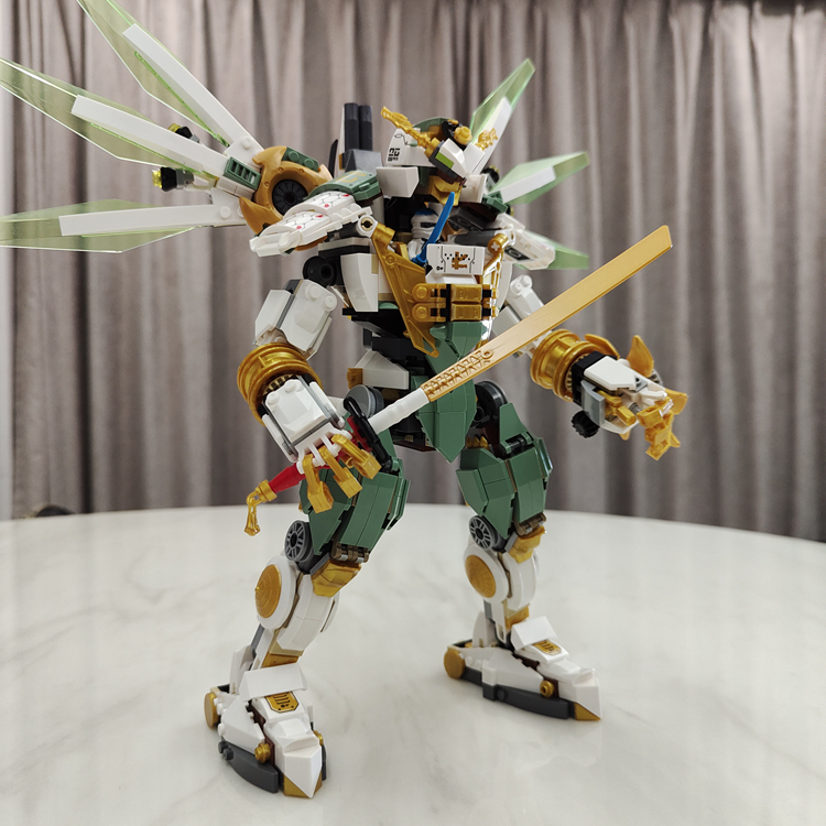 乐高lego幻影忍者劳埃德泰坦机器人高难度机甲积木拼装玩具男孩可装人
