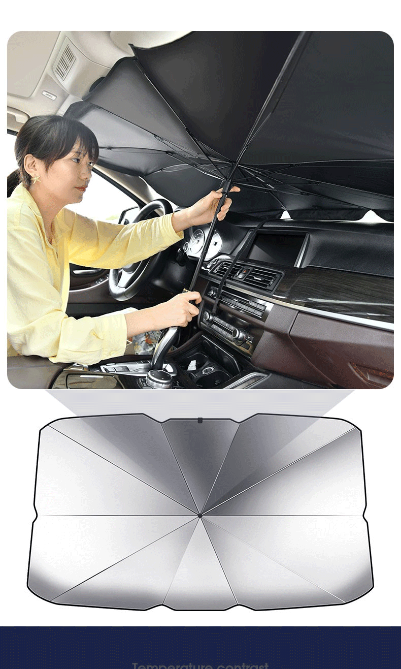 伞式前挡遮阳帘车窗遮阳板神器玻璃罩档汽车用品suv越野商务面包车
