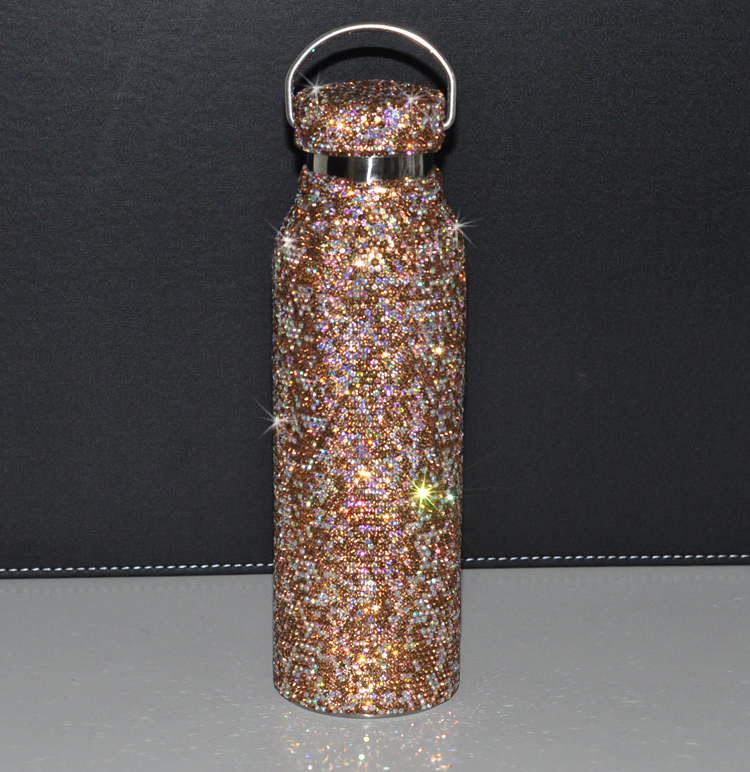 【高档轻奢】创意镶钻保温杯钻石水晶杯子贴钻女生网红新款可爱潮流